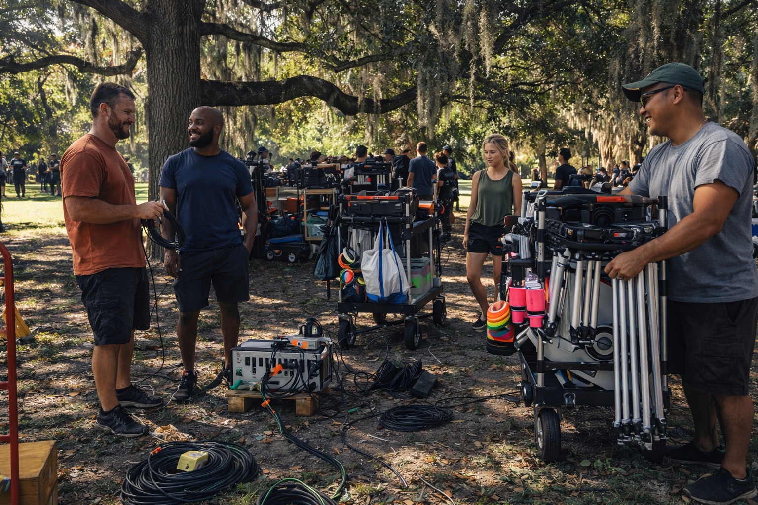 Savannah film location, historic street and storefronts